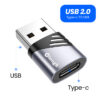 USB2.0 M-C F Silver